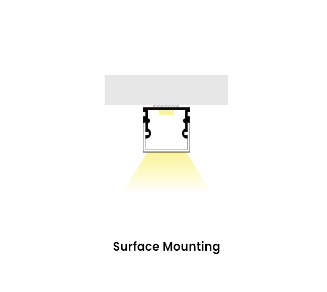 Surface Linear lights G8 mounting